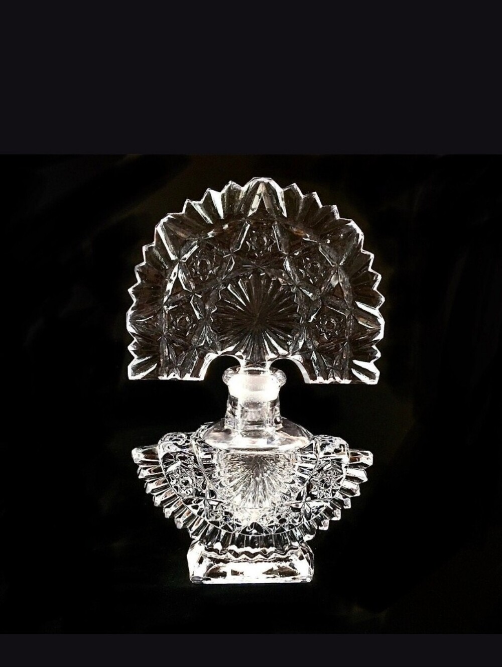 Vintage Imperial Glass For Irice Art Deco Purfume Bottle